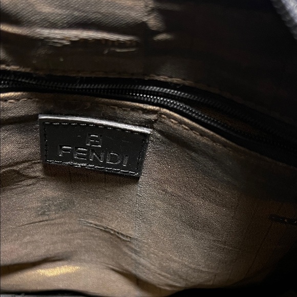 NWOT. Black and Gray Monogram Handbag - Picture 5 of 6